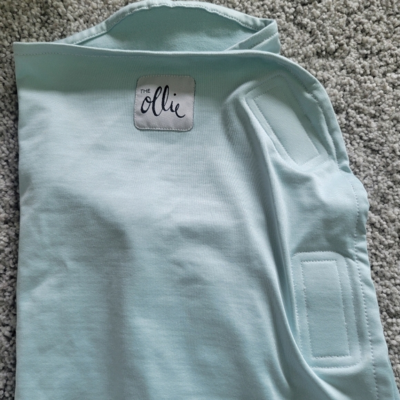 Light Blue Ollie Baby Velcro Swaddle - Picture 2 of 5